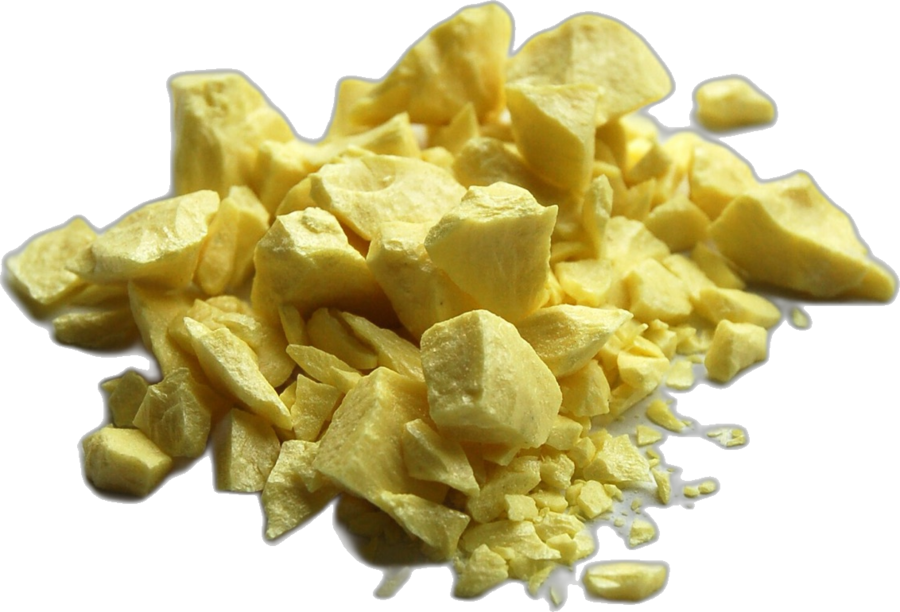 Raw sulphur, a traded bulk commodity